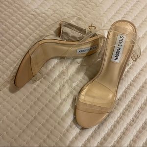 Steve Madden Nude Clear Heels